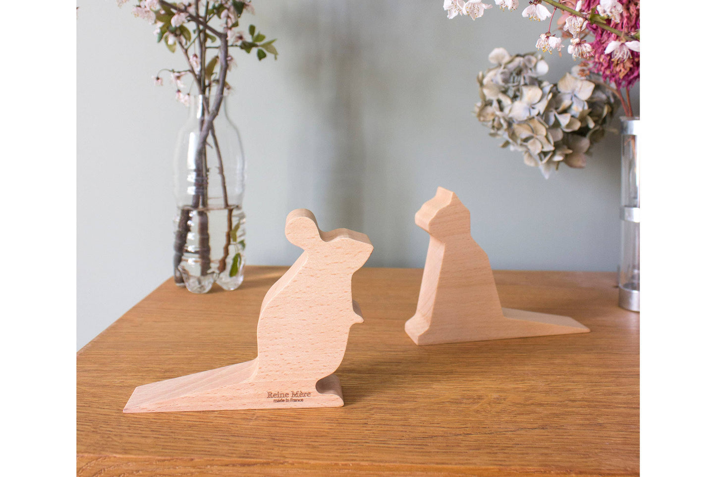 Cale-porte en bois Souris Mimi