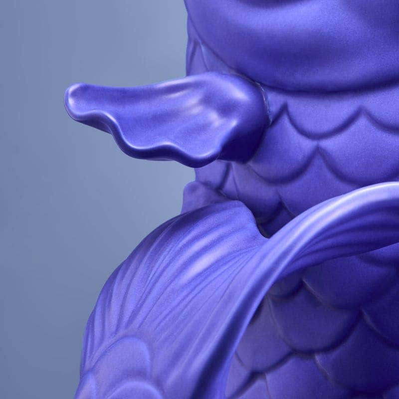 Sculpture/Vase Blubb, Grès bleu mat, 35 x 30 x 44 cm