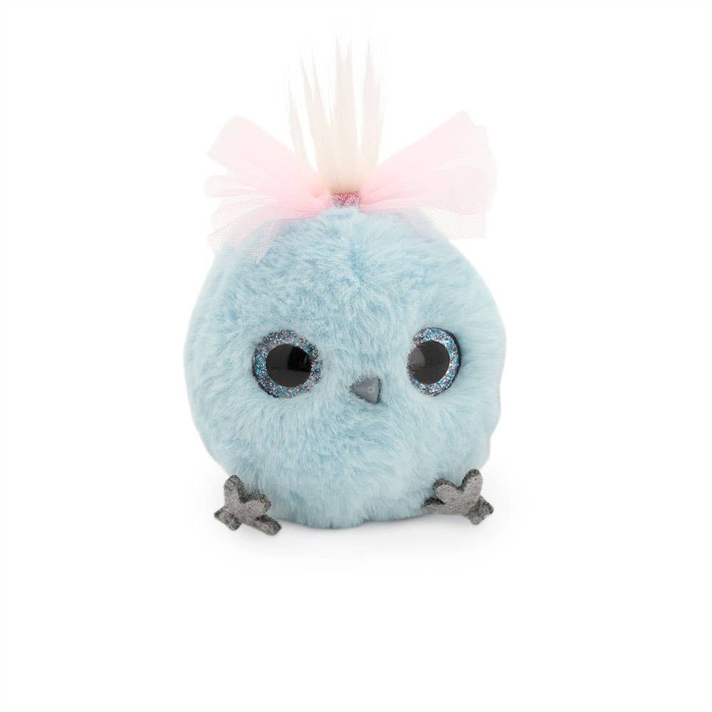 Pendentif en peluche Whozie avec nœud, 8 cm