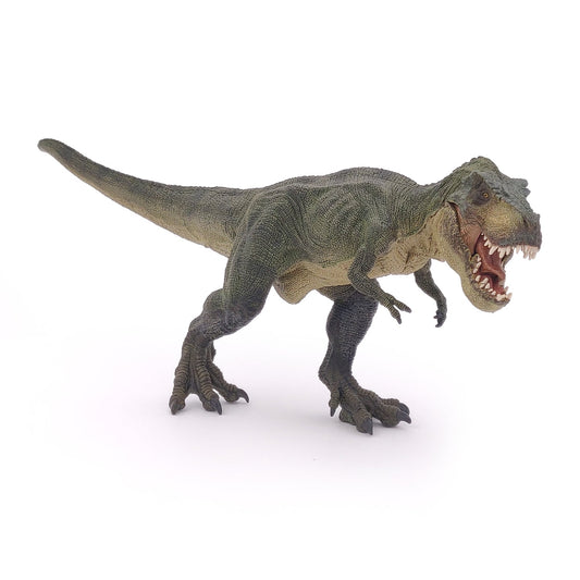 Running green T-Rex figurine