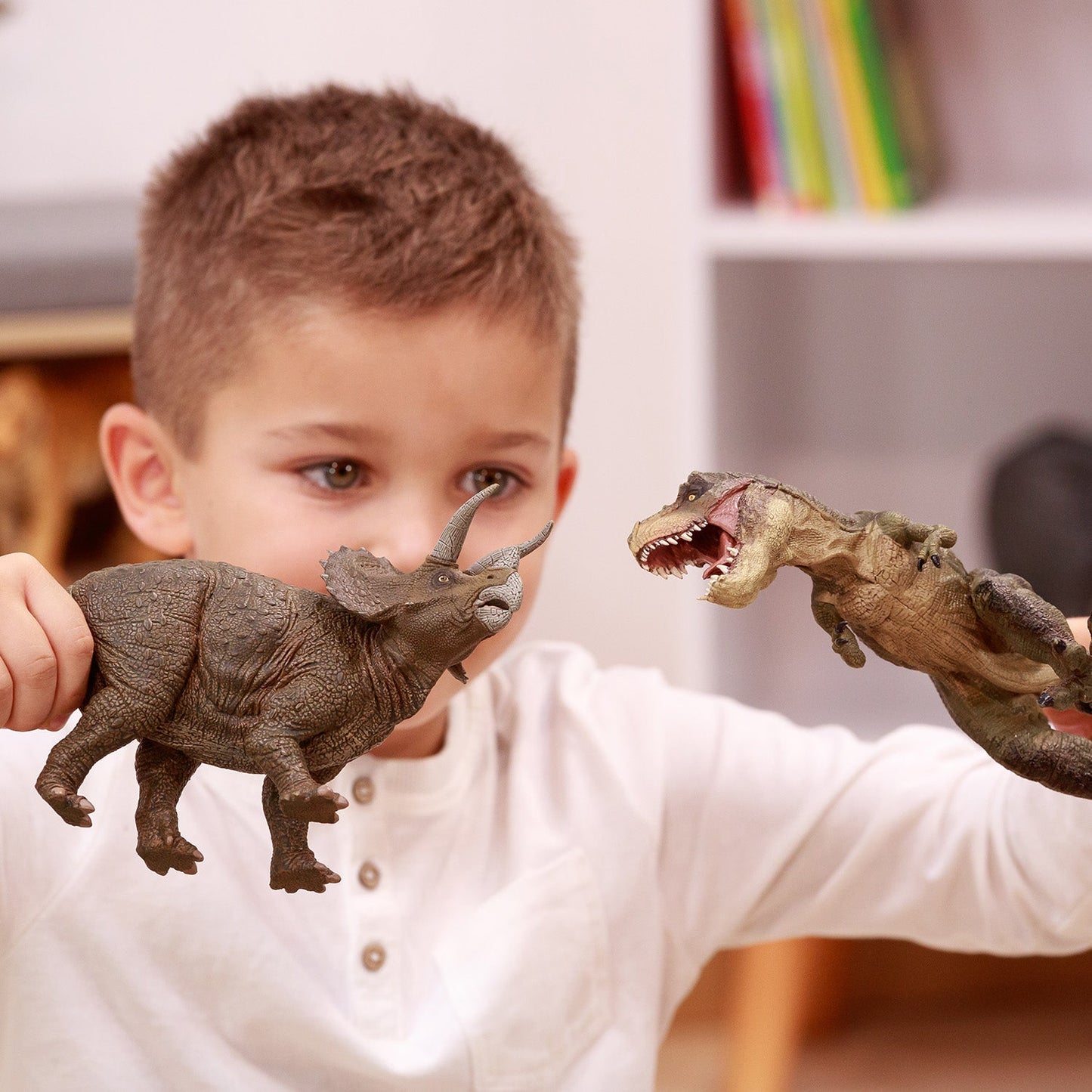 Figurine T-Rex courant vert