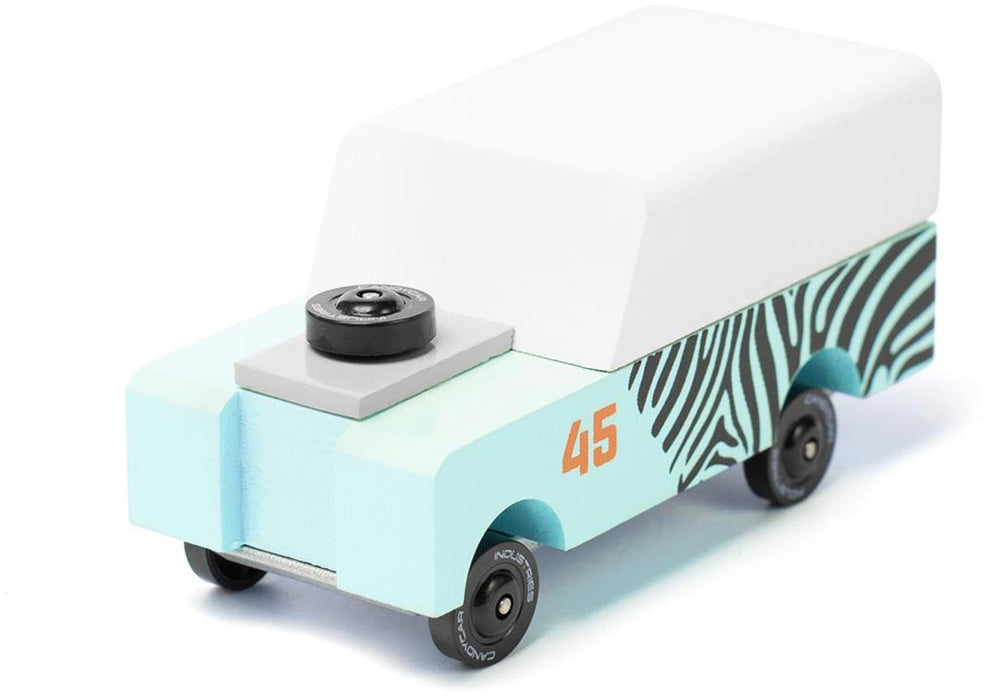 Carrinho de madeira Candycar World - Mini Zebra Drifter