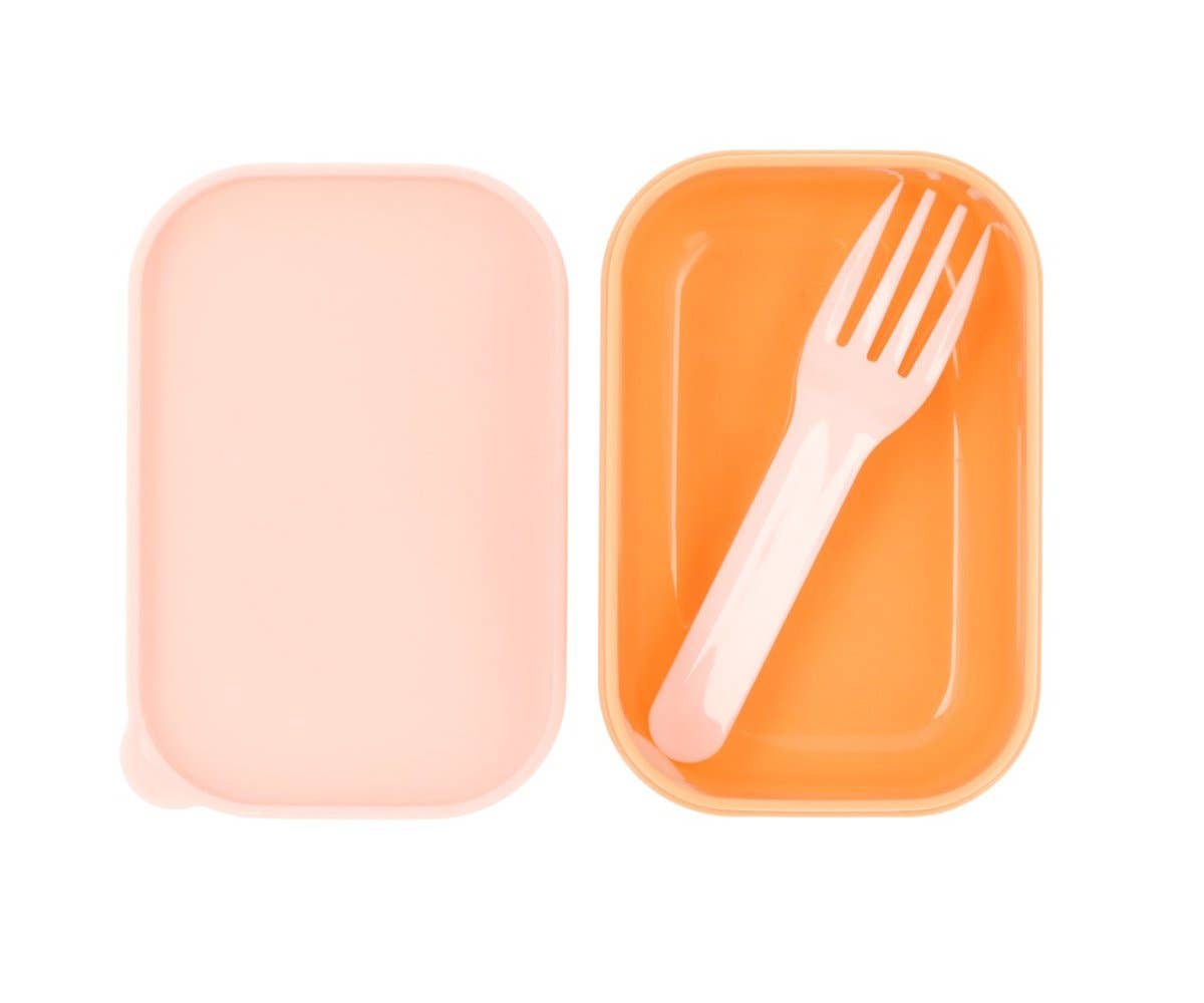 Fiambrera Bento rosa a rayas para niños