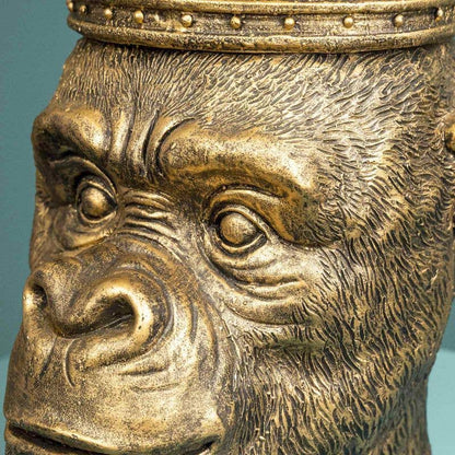 Cabeça de macaco Kong, dourada