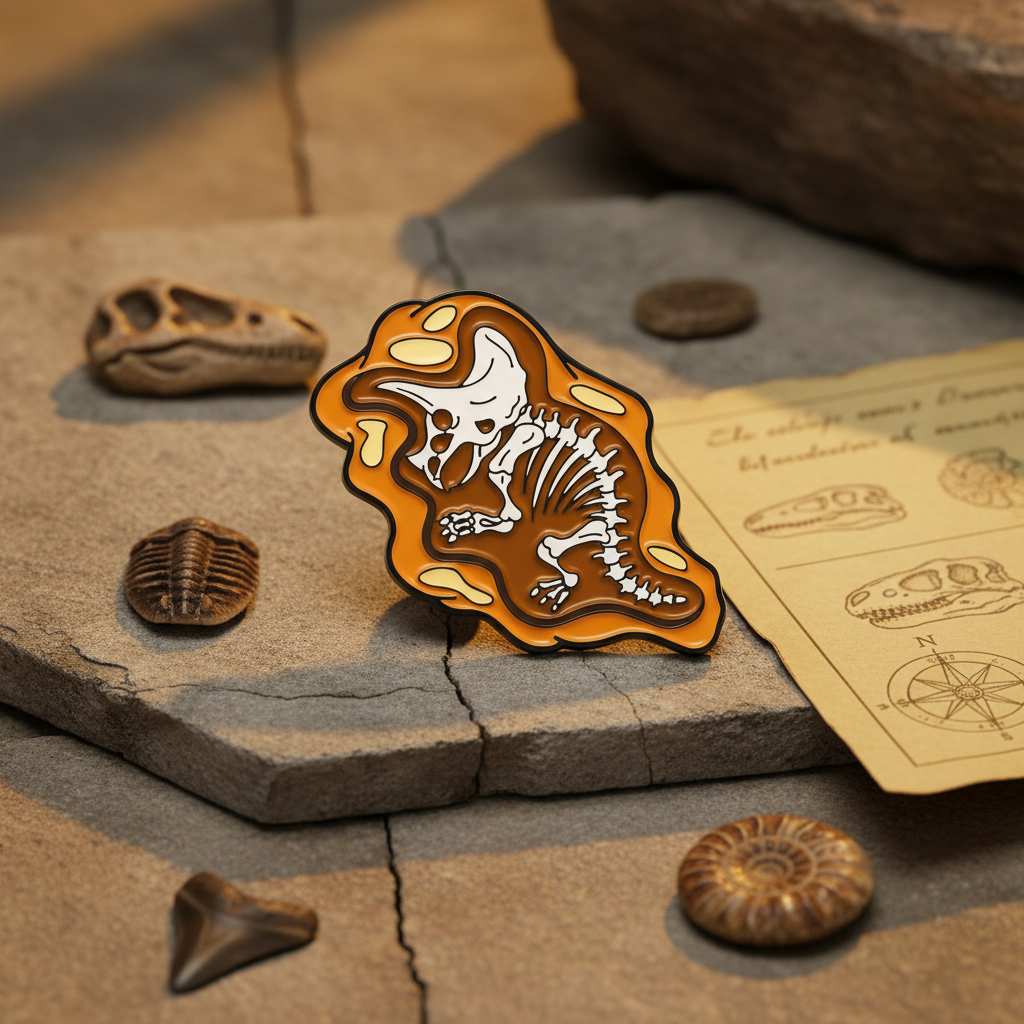 Pin's Fossil de Triceratops