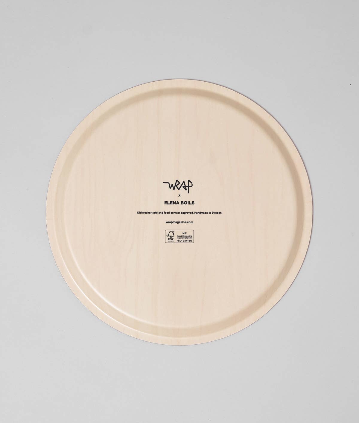 Plateau de service rond Cerises