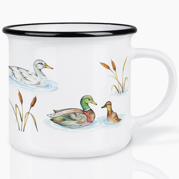 Taza de cerámica - Estanque de patos
