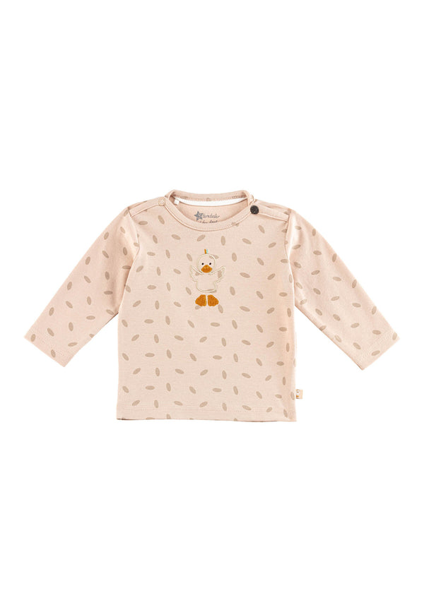 子供用 長袖Tシャツ アヒル