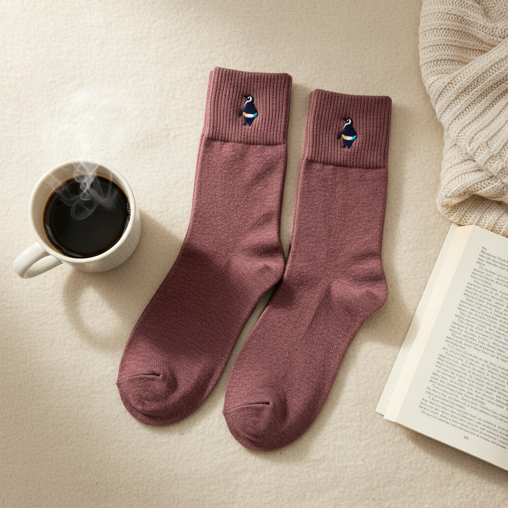 Chaussettes Manchot Brodé