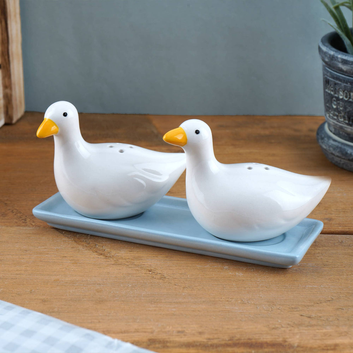 Salière et Poivrière Canards Blancs