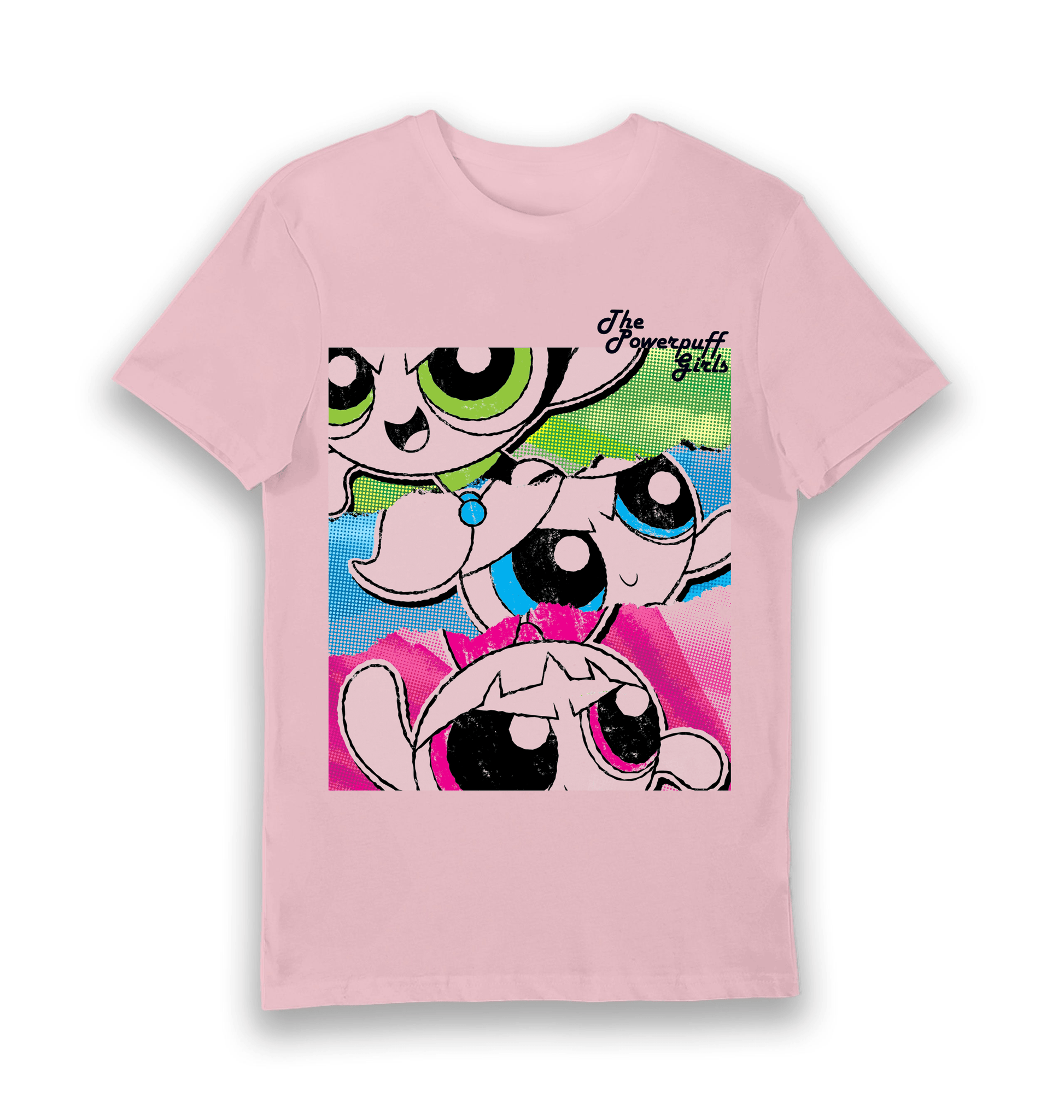 T-shirt adulte Powerpuff Girls affiche vintage