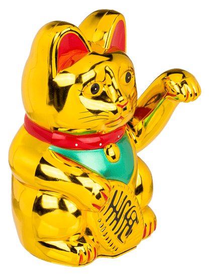 Chat Chanceux Classique Doré – vue 11