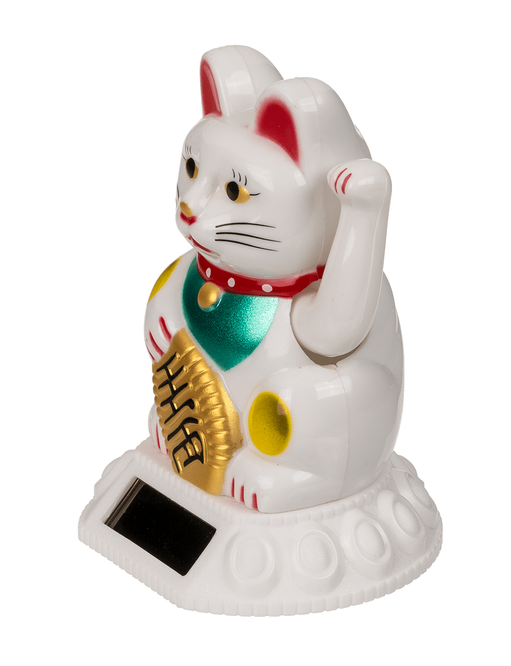 Mini Chat Chanceux Blanc Solaire – vue 8