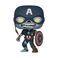 ¡Pop! Capitán América zombi con escudo