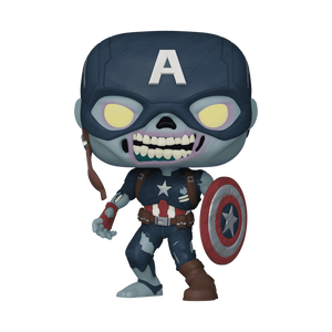 Pop! Capitão América Zombie com Escudo