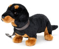 Peluche Teckel, Debout (avec Laisse) - 28 cm (Longueur)