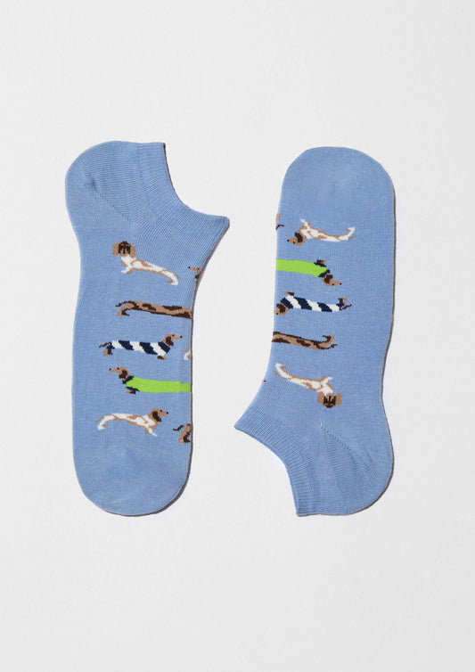 BESOCKS BePets Blue - 100% organic cotton ankle socks