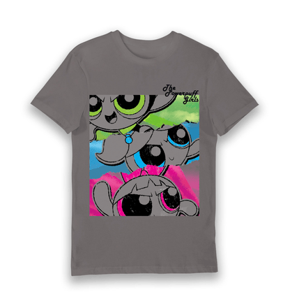 T-shirt adulte Powerpuff Girls affiche vintage