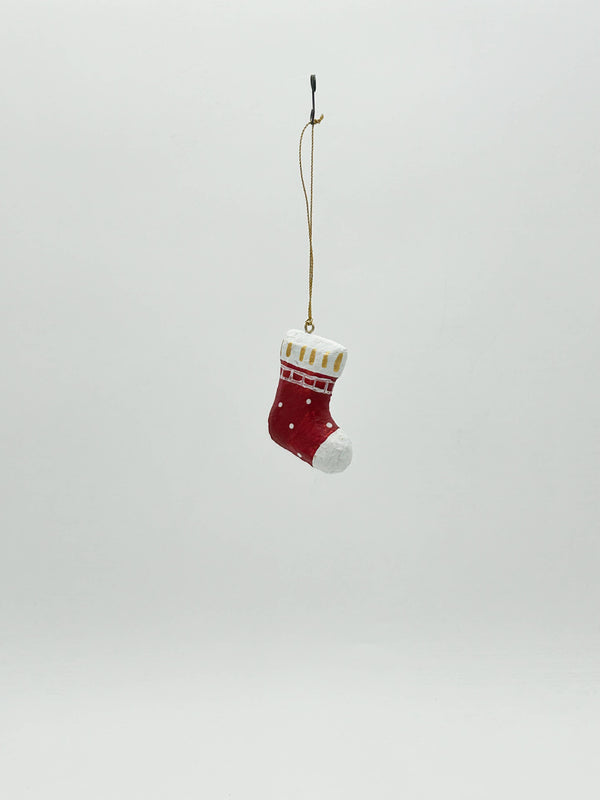 Decoración colgante para medias navideñas