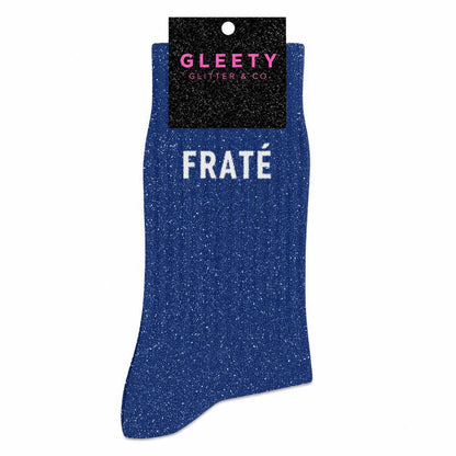 Chaussettes à Paillettes Fraté Bleu Electrique