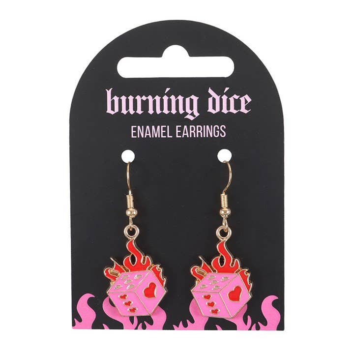 Orecchini Dice on Fire
