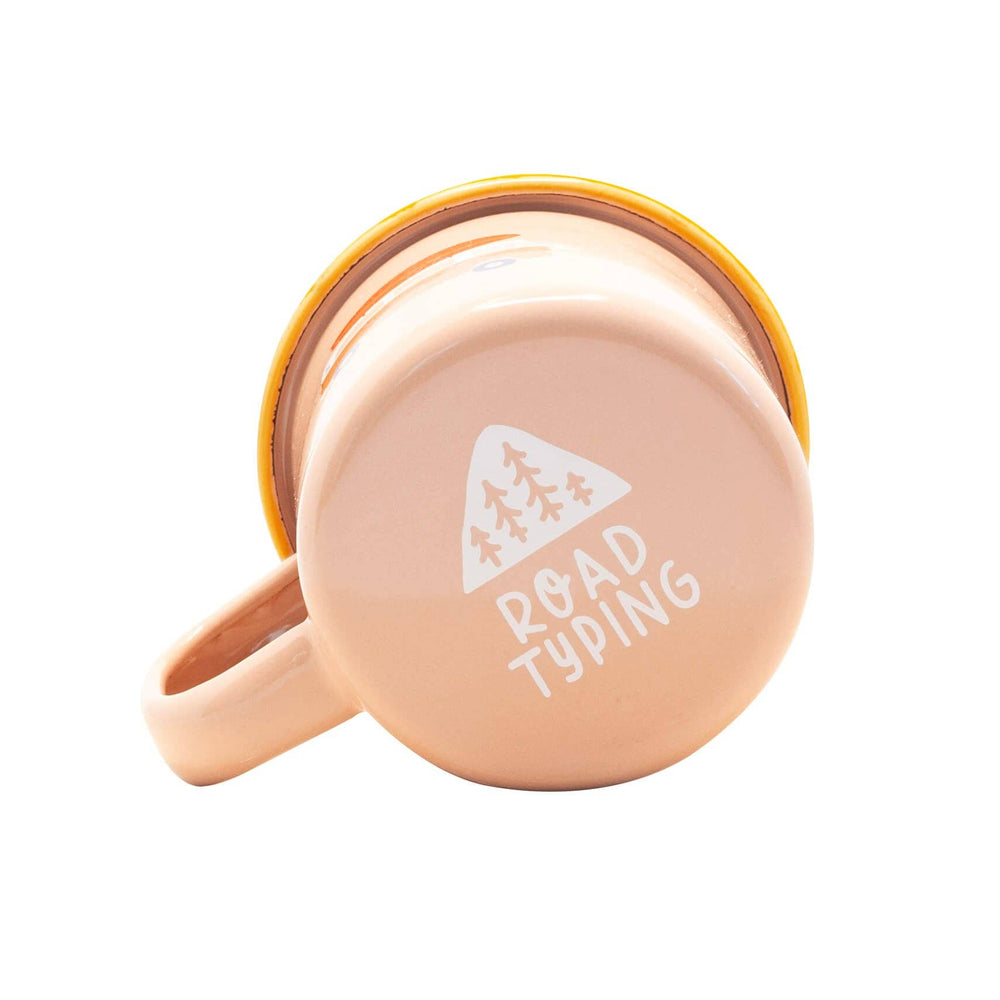 Petit mug en émail Roadtyping « Go Camping » – 250 ml
