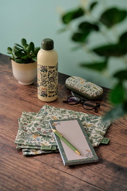 Voysey Garden Botanische Fauna Metalen Waterfles