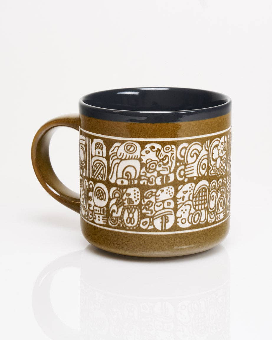 Mug Sculptée à la Main Maya Script (430 ml) – produit scientifique Cognitive Surplus EU, vue 2
