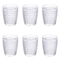 TWIST SET 6 WATER GLASSES TRANSPARENT COLOR  295ML - 5900635