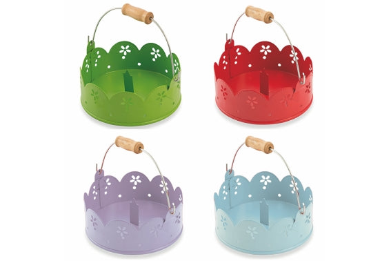 HAPPY GARDEN SCALOPPED MOSQUITO HOLDER 4 ASS - 5903015