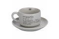 VICTIONARY ACQUARIO COFFEE CUP AND SAUCER SET  - 5910691