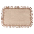JUTE PLACEMAT RECT.   EMBROIDERED BORDER C - 5911184