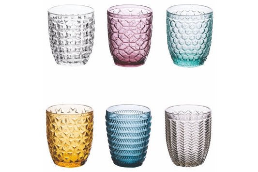 GEOMETRIE SET OF 6 ASS WATER GLASSES 320 ML - 5912240