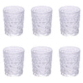 Set of 6 Glass Water Glasses Glace Ice, 300 ml