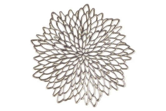 GOLD SET 6 FLOWER COASTERS  - 5913912