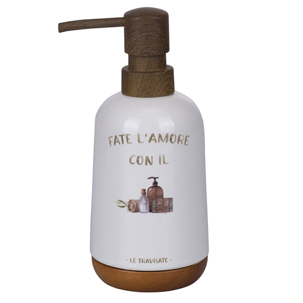 350 ml stoneware liquid soap dispenser, Le Travisate