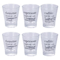 VICTIONARY SET 6 COFFEE CUPS 90ML 3 ASS - 5915506
