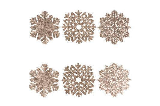 SNOWFLAKE COASTER SET 6  - 5917245