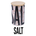 JAR WITH BAMBOO LID SALT - 5918535