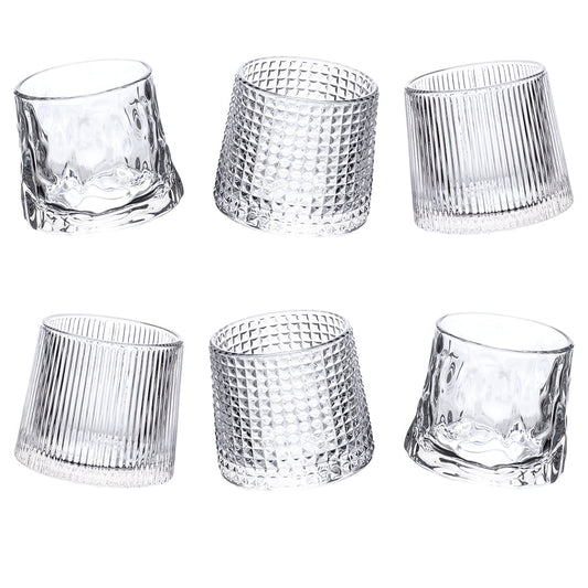 VINTAGE 6 TILTING LIQUEUR GLASSES SET - 5918553