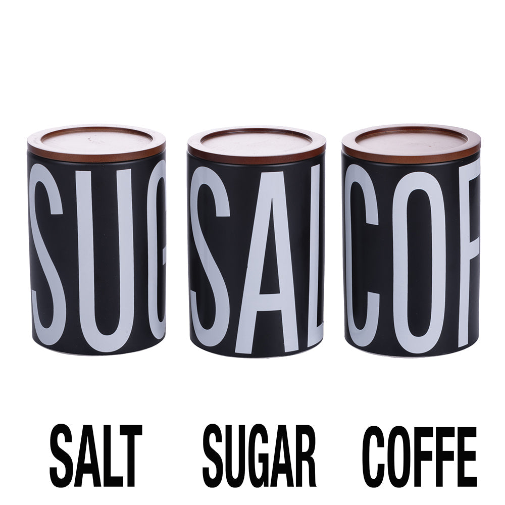 BIGISMORE BLACK SET 3 JARS 750ML - 5919838