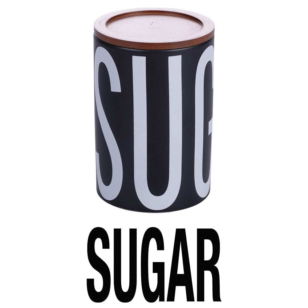 BIGISMORE CERAMIC BAMBOO SUGAR JAR 750ML - 5919840