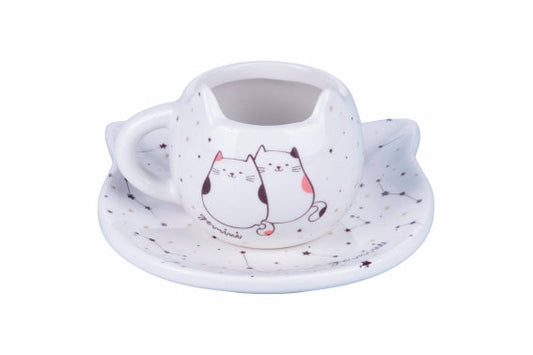 OROSCOCATS CUP AND SAUCER SET GEMINI - 5920345
