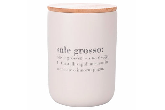 VICTIONARY COARSE SALT JAR W/BAMBOO LID - 5920858