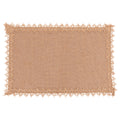 JUTE PLACEMAT RECT.   EMBROIDERED BORDER B - 5921029