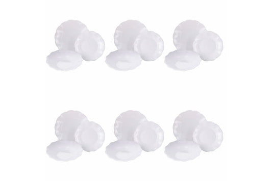 ディナーセット 18PCS オパール / スカロップ A - 5921323