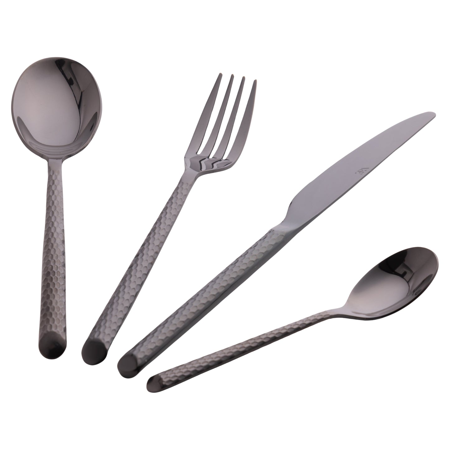 MALINDI SET 24PCS BLACK CUTLERY SHINY - 5921480