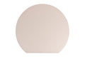 HORECA HALF-MOON PLACEMAT 36.5X33 FAUX LEATHER CREAM - 5921706