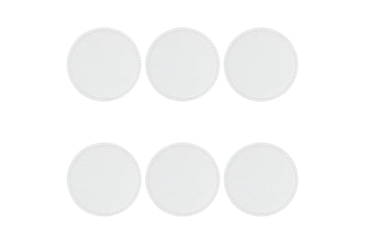 SET 6 COASTERS HORECA / WHITE D10CM - 5921713