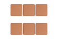HORECA コースター6枚セット ブラウン 10x10cm - 5921717